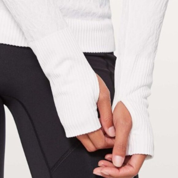 Lululemon Rest Less Pullover White 4-6 - Picture 2 of 9